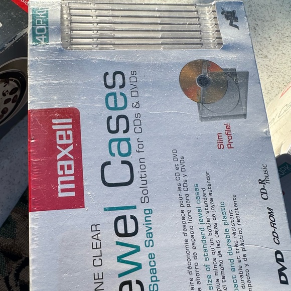 2 Brand New Boxes of Maxell Slim CD/DVD Jewel Case 70 Total - Picture 3 of 6
